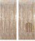 Set of 2 foil fringe curtain backdrops in glitter champagne color, designed as decorative door streamers and photo booth backgrounds, suitable for parties, weddings, birthdays, bridal showers, holidays, and graduation celebrations